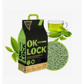 Наполнитель растительный комкующийся Ok-Lock "Зеленый чай" 5 л