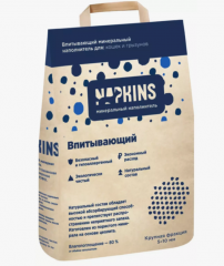Napkins Впитывающий наполнитель, 6 литров (крупная фракция) 